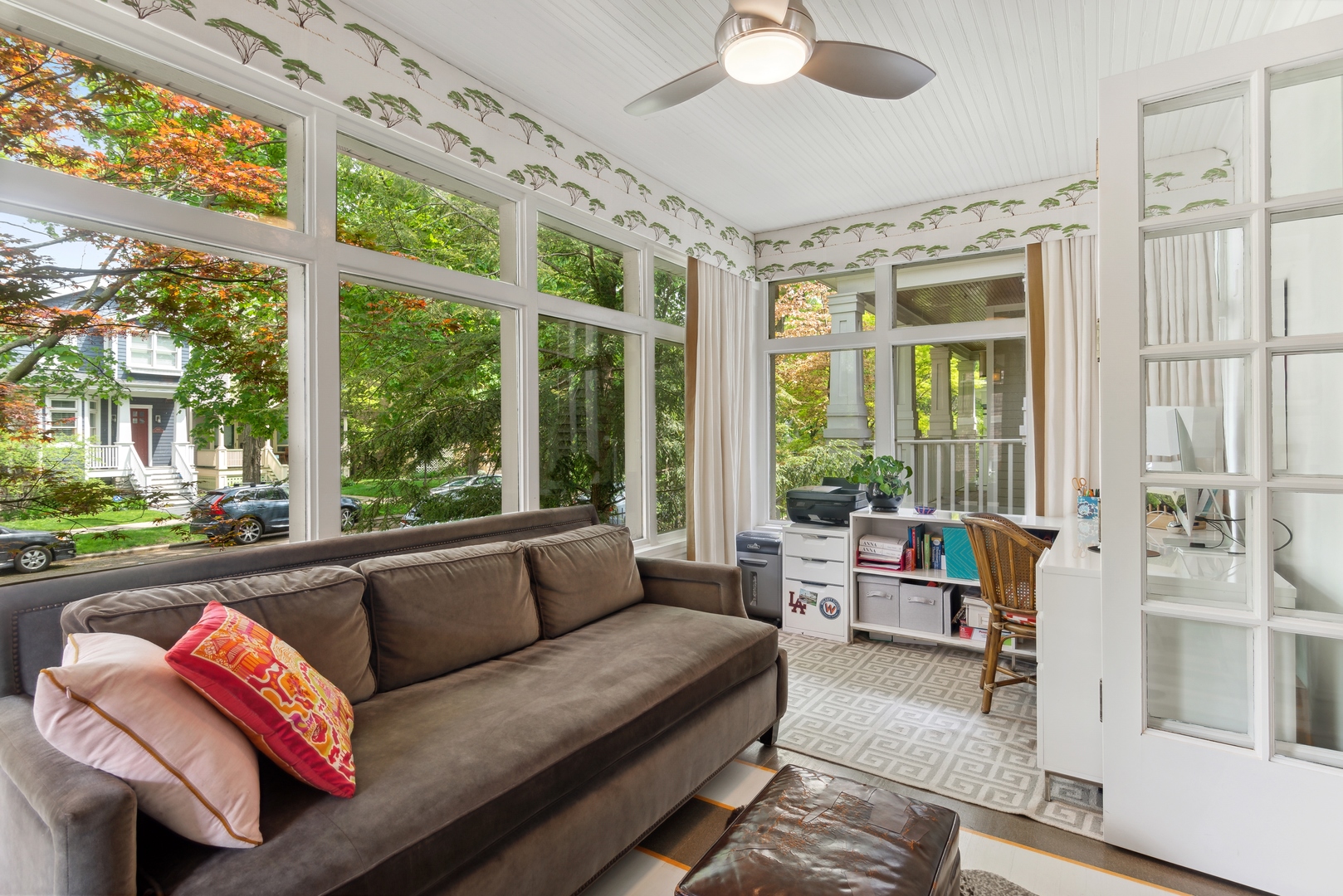 1465 West Cullom Avenue Chicago, IL 60613 - Photo 9 of 54 a living room with furniture and a large window
