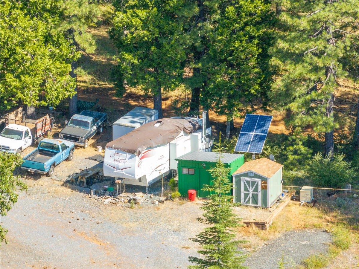30100 Foresthill Road Foresthill, CA 95631 - Photo 56 of 89 an aerial view of a house with swimming pool and large trees