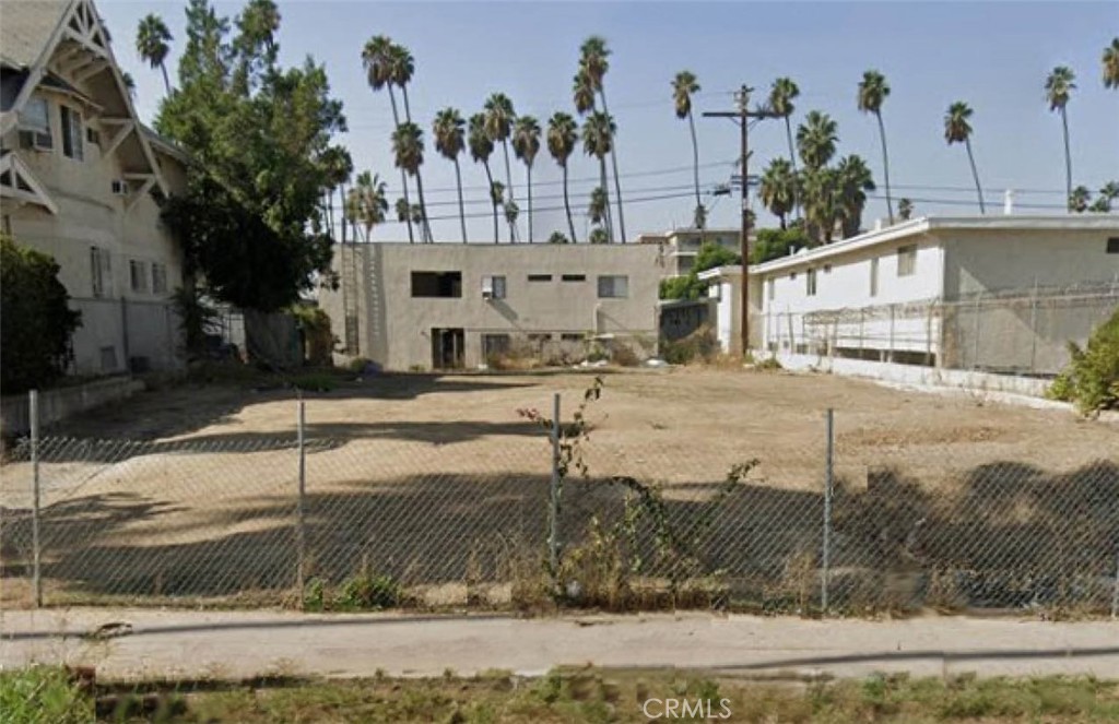 a front view of a building with street view
