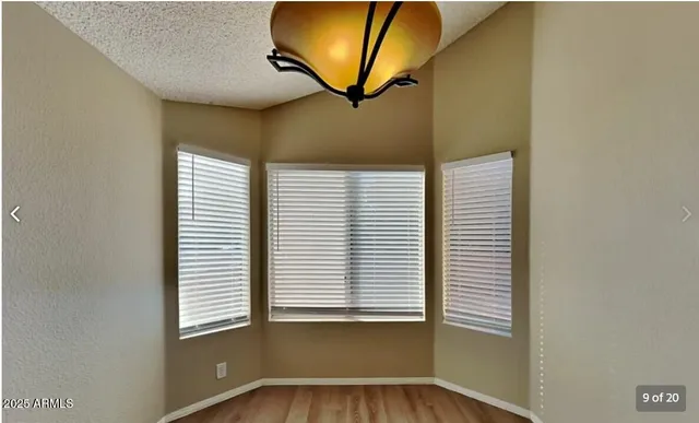 a view of a livingroom with a window