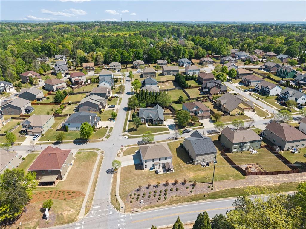 2467 Allsborough Way Dacula, GA 30019 - Photo 45 of 45 an aerial view of residential houses with outdoor space