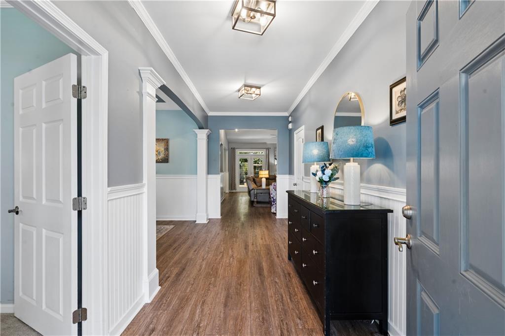 2467 Allsborough Way Dacula, GA 30019 - Photo 6 of 45 a view of a kitchen from the hallway