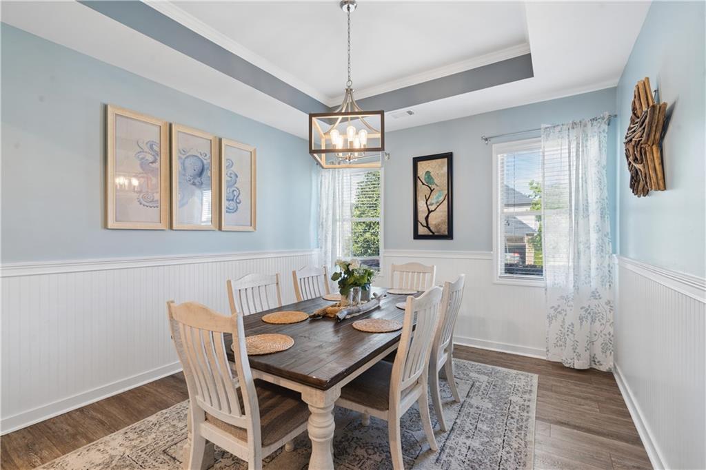 2467 Allsborough Way Dacula, GA 30019 - Photo 7 of 45 a dining room with furniture and window