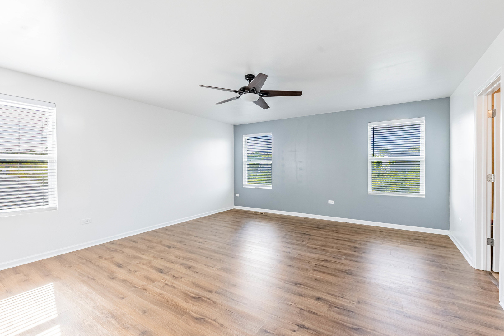 1019 Freeman Street Plano, IL 60545 - Photo 17 of 28 an empty room with wooden floor and windows