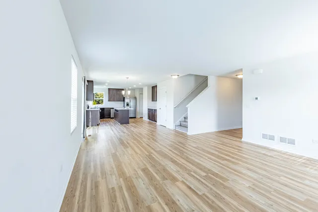 a view of livingroom with furniture and fireplace