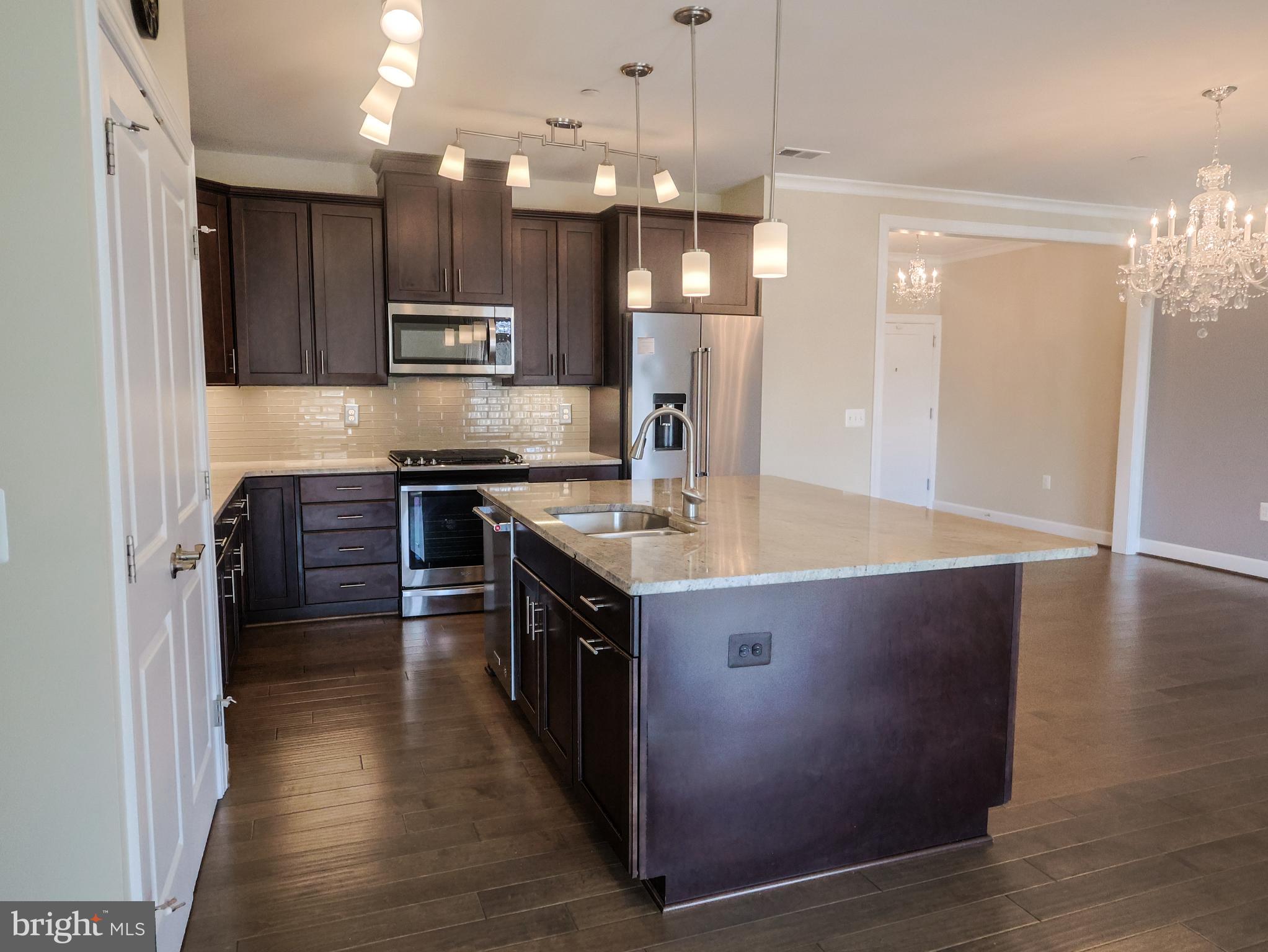 10530 Resort Road, Unit 102 Ellicott City, MD 21042 - Photo 9 of 41 Kitchen with stunning island