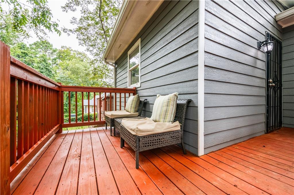 1760 Rogers Avenue Southwest Atlanta, GA 30310 - Photo 46 of 57 a view of backyard with a deck and wooden floor