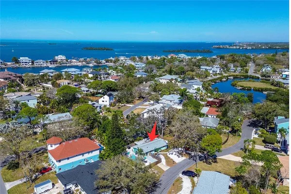 an aerial view of a city