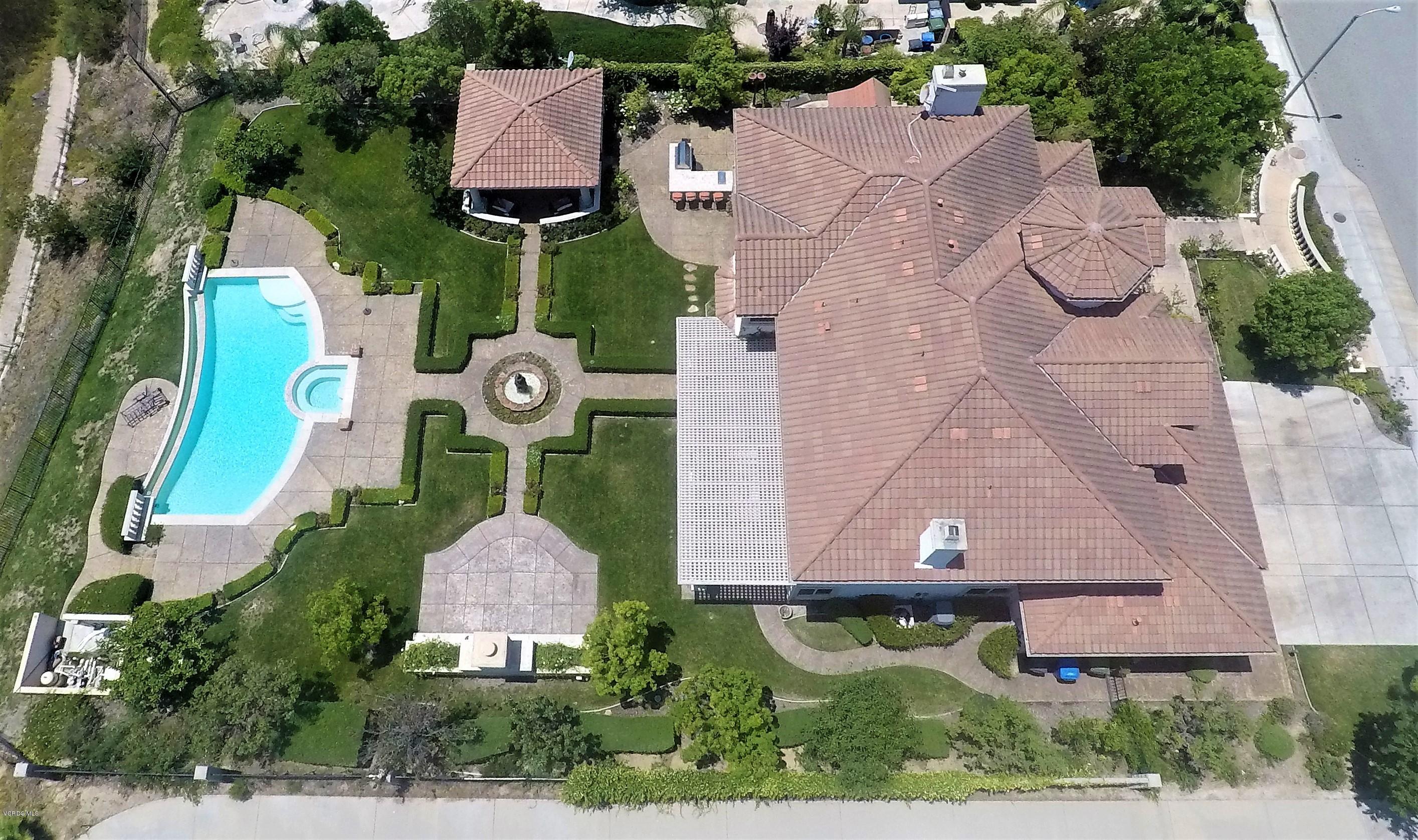 12054 Nelson Road Moorpark, CA 93021 - Photo 73 of 75 an aerial view of a house with outdoor space pool seating area and yard