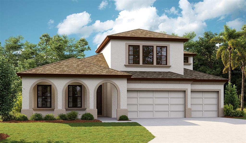 13018 Long Valley Cir Spring Hill Spring Hill, FL 34609 - Photo 1 of 1 a front view of a house with a yard