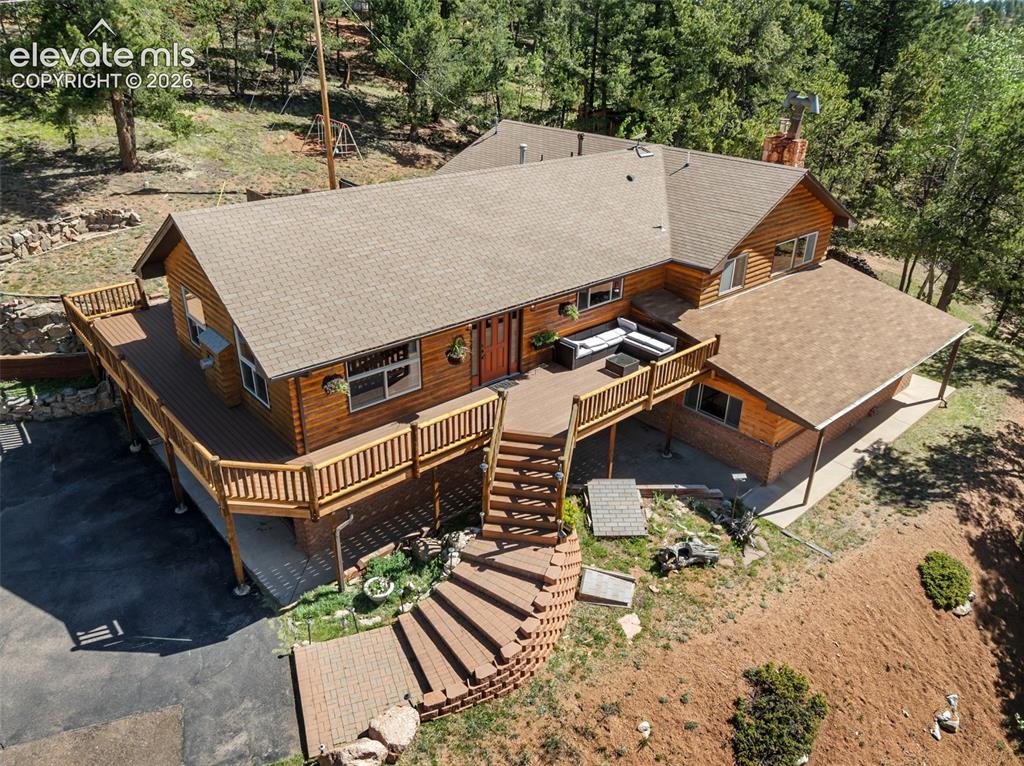 2809 Edlowe Road Woodland Park, CO 80863 - Photo 37 of 42 Ariel view
