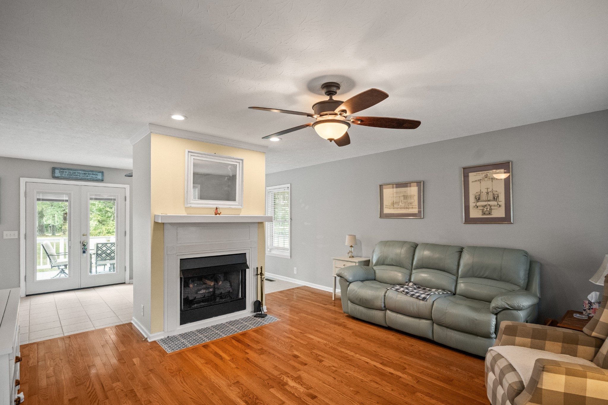 116 Old Parkers Chapel Road Portland, TN 37148 - Photo 37 of 64 a living room with furniture a fireplace and a window