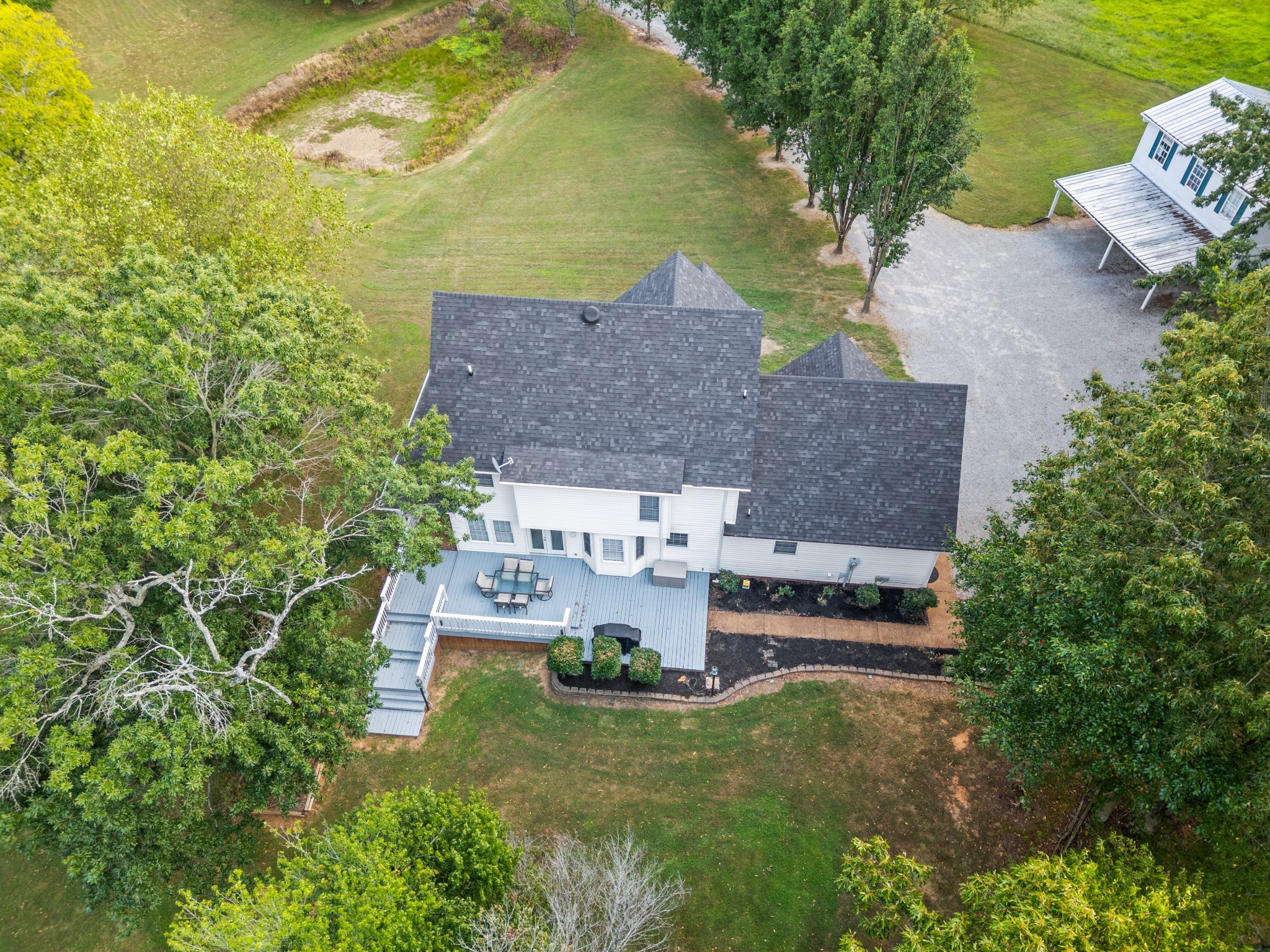116 Old Parkers Chapel Road Portland, TN 37148 - Photo 58 of 64 an aerial view of house with yard swimming pool and outdoor seating
