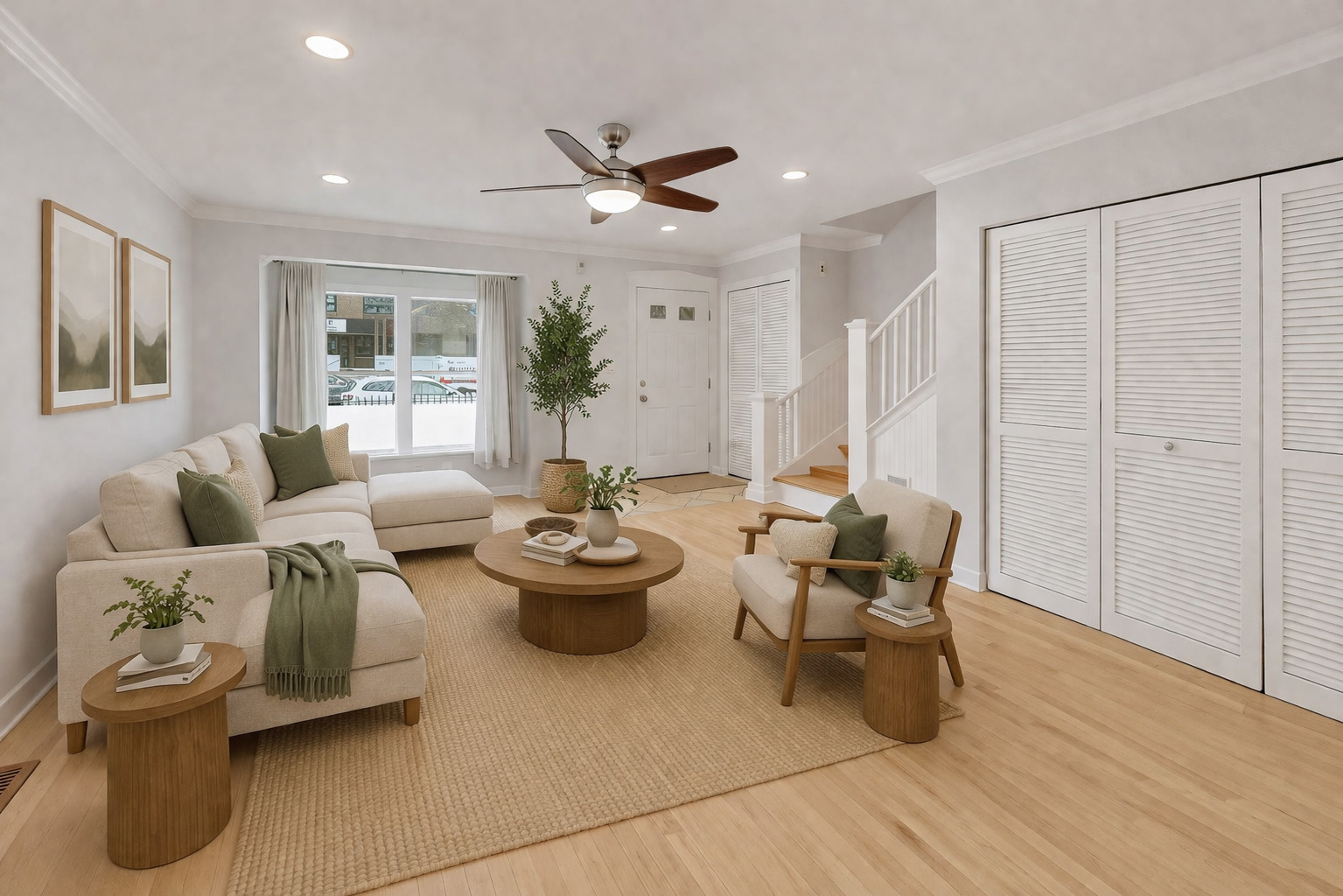 3413 South Indiana Avenue Chicago, IL 60616 - Photo 2 of 15 a living room with furniture and a large window