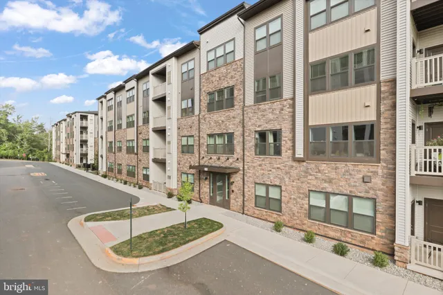 a front view of a building with street