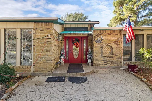 a front view of a building with entryway