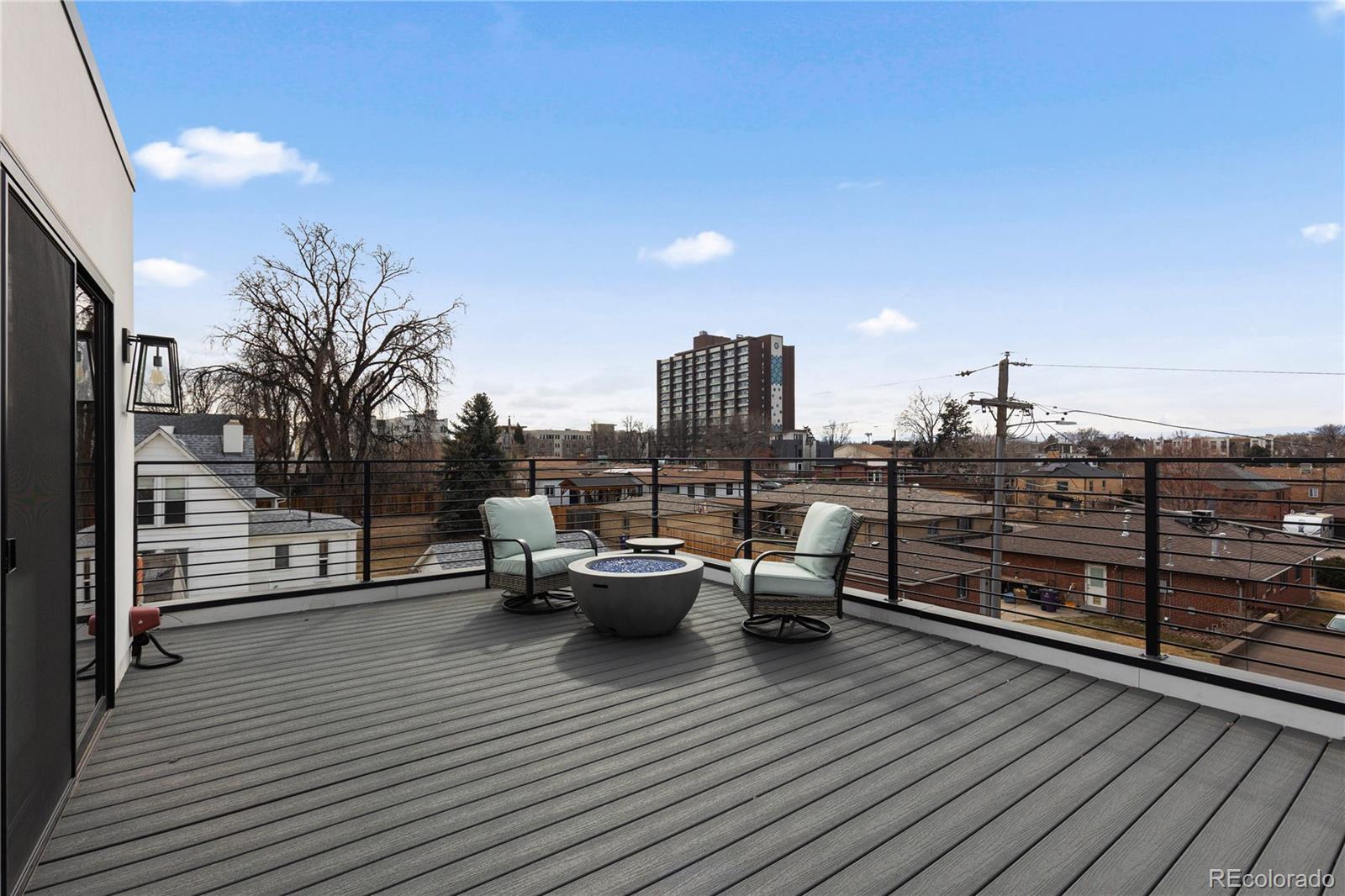 1655 Wolff Street Denver, CO 80204 - Photo 37 of 50 a terrace with outdoor seating and city view