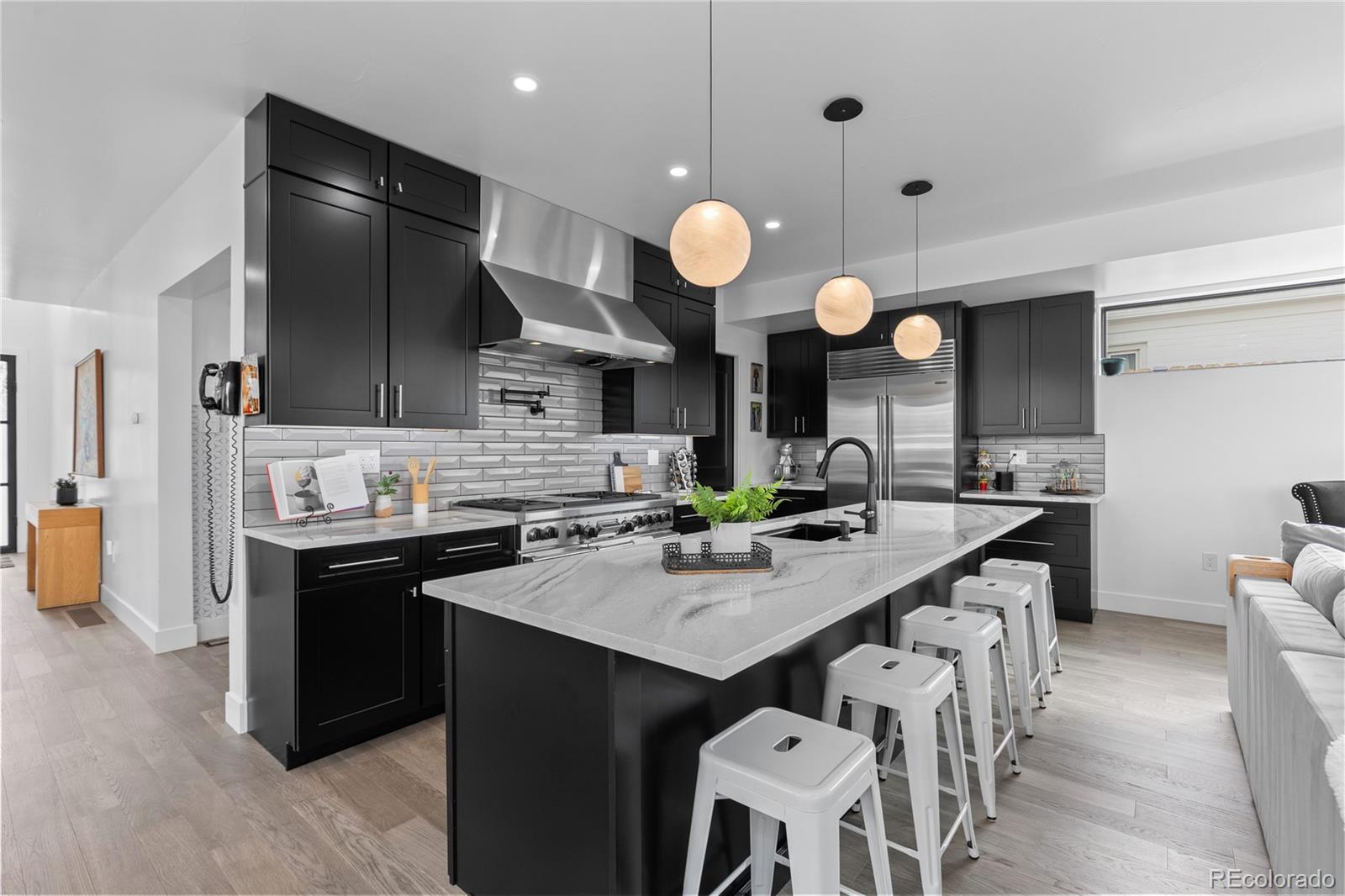 1655 Wolff Street Denver, CO 80204 - Photo 10 of 50 a kitchen with a sink stainless steel appliances and cabinets