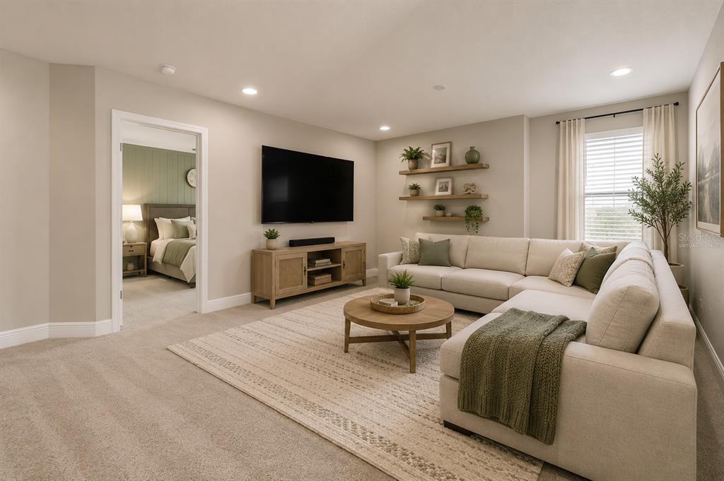 4300 Burdick Loop Odessa, FL 33556 - Photo 14 of 41 a living room with furniture and a flat screen tv