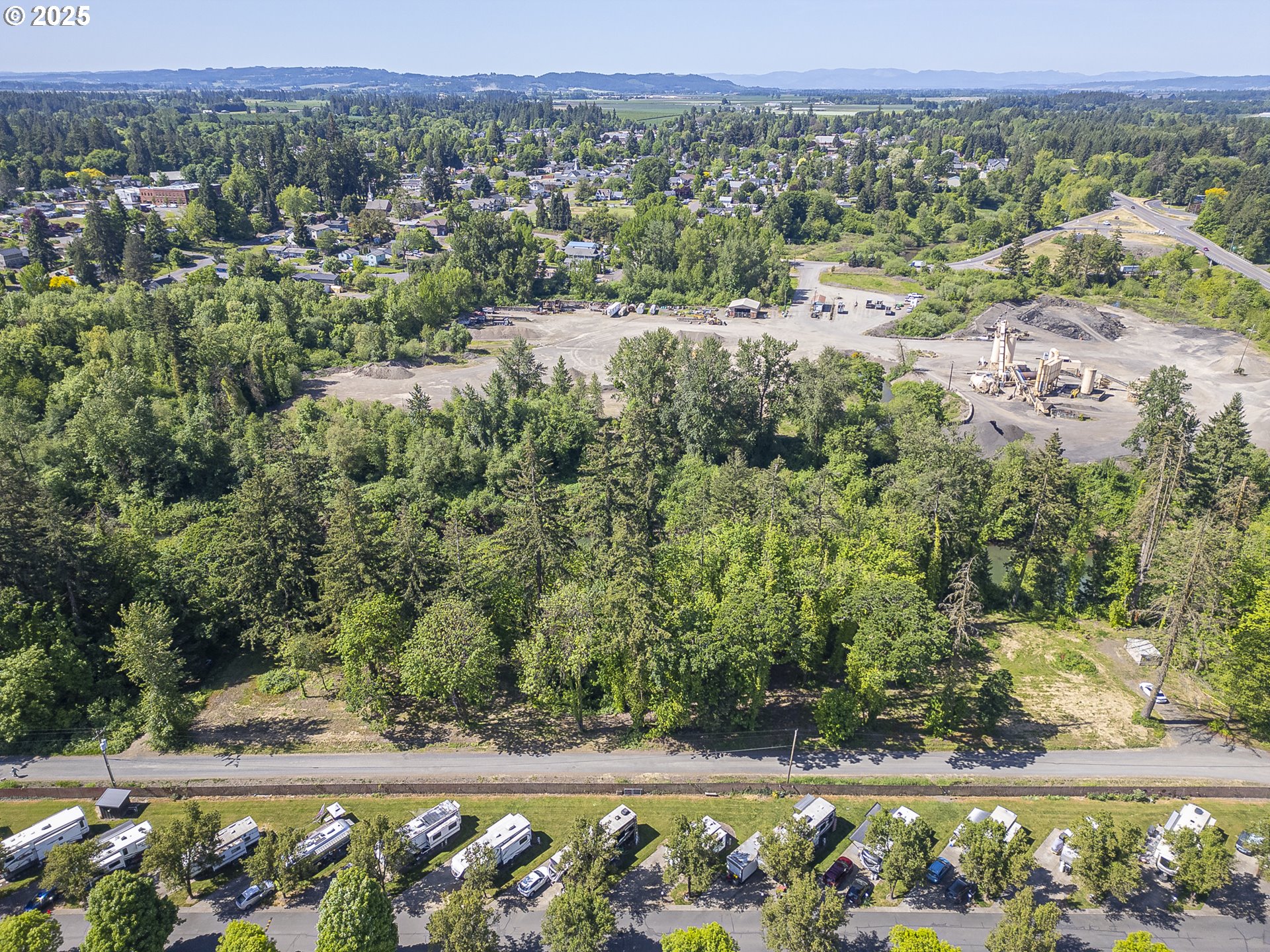 16190 Southeast Kreder Road Dayton, OR 97114 - Photo 2 of 12 an aerial view of a yard with chairs