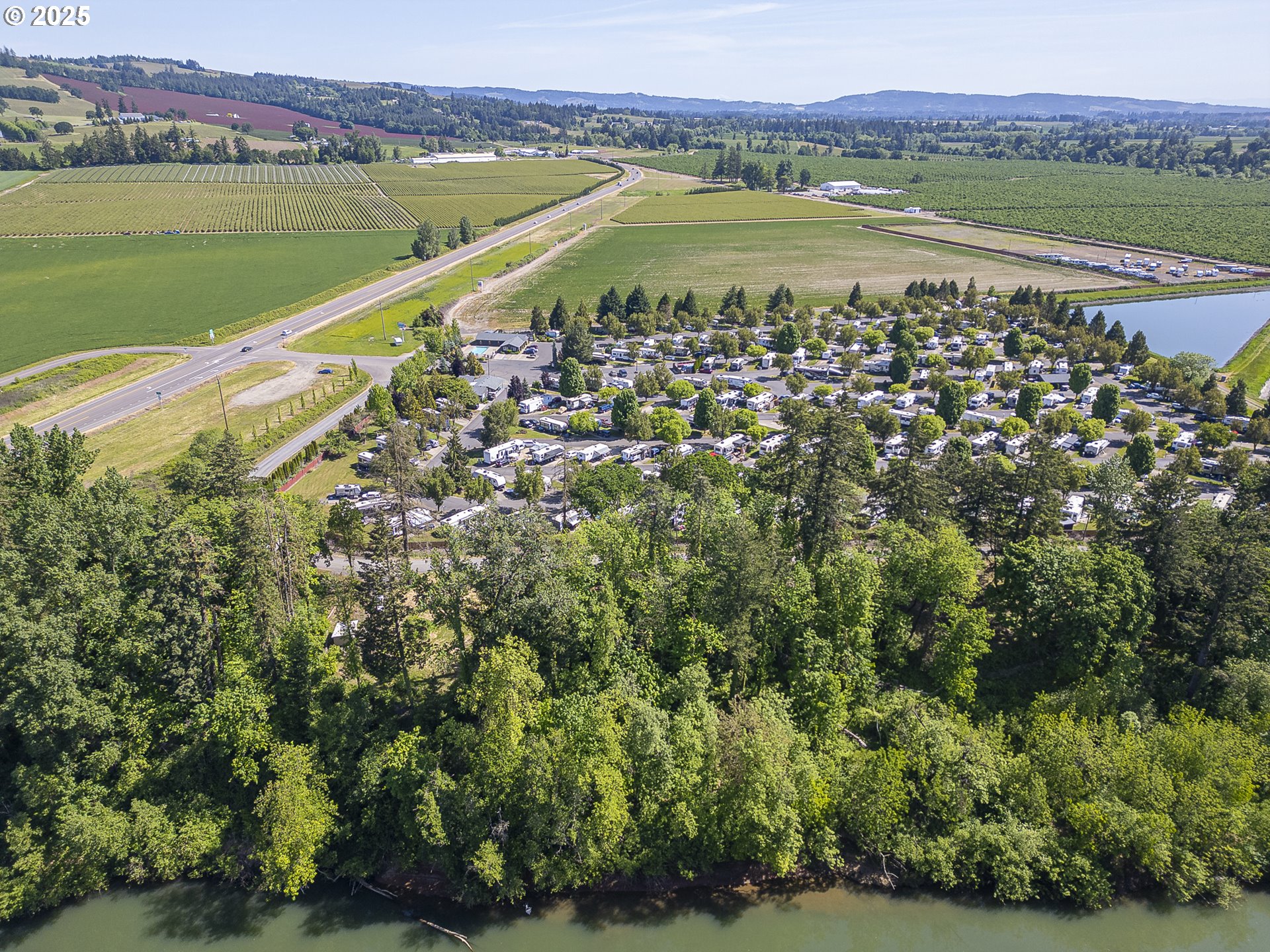 16190 Southeast Kreder Road Dayton, OR 97114 - Photo 5 of 12 a view of a city with a lake view