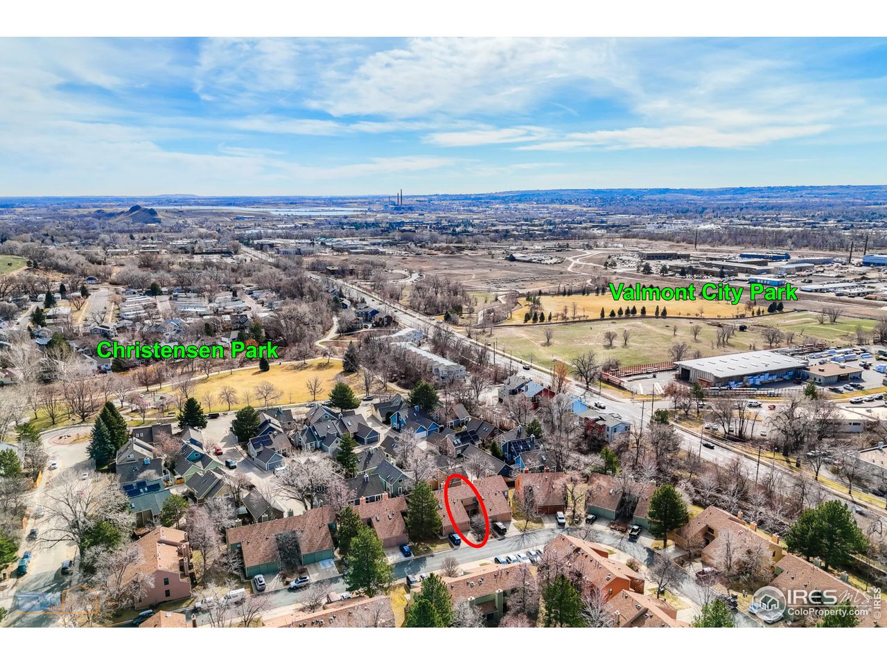3076 Fulton Circle Boulder, CO 80301 - Photo 27 of 29 an aerial view of a city