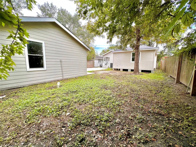 a backyard of a house