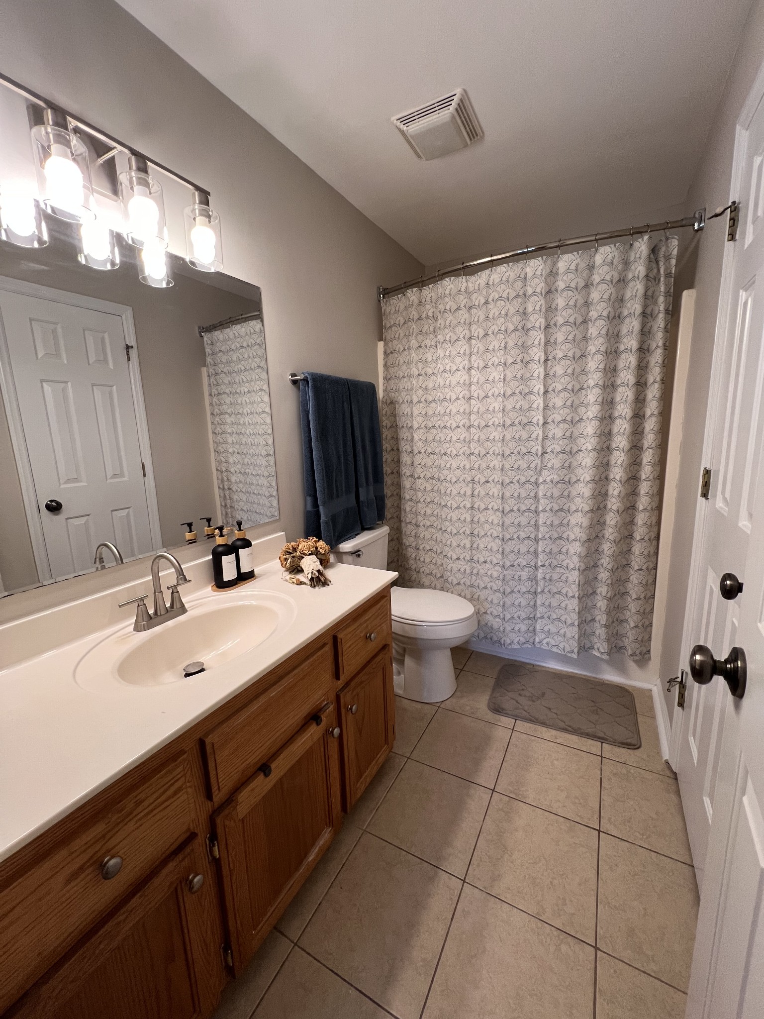 2001 Cherokee Trail Springfield, TN 37172 - Photo 10 of 22 a bathroom with a double vanity sink toilet and a mirror