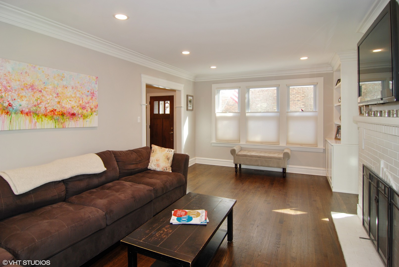 349 Nuttall Road Riverside, IL 60546 - Photo 3 of 25 a living room with furniture and a fireplace