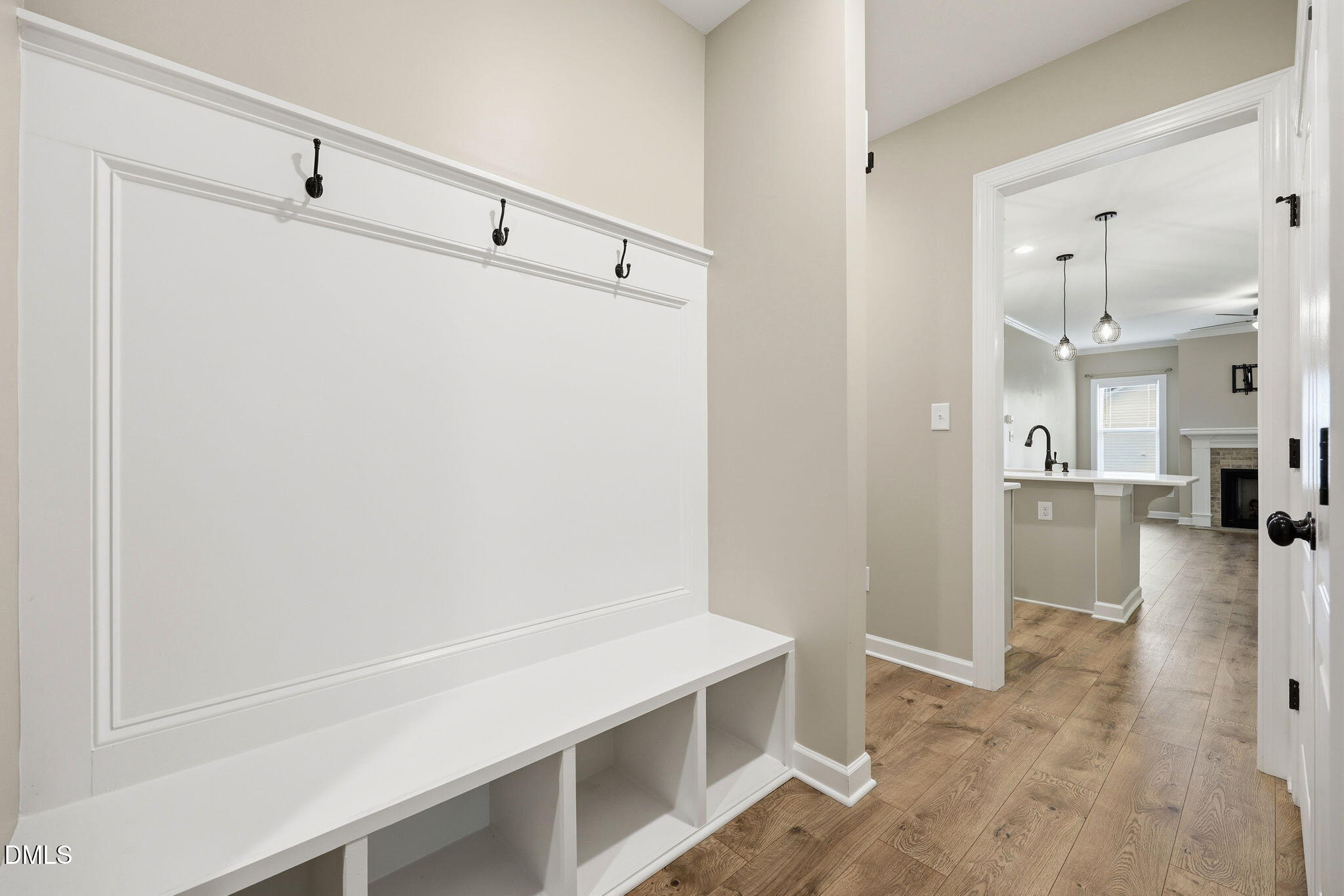 146 Seahawk Way Zebulon, NC 27597 - Photo 34 of 51 a view of a hallway with wooden floor