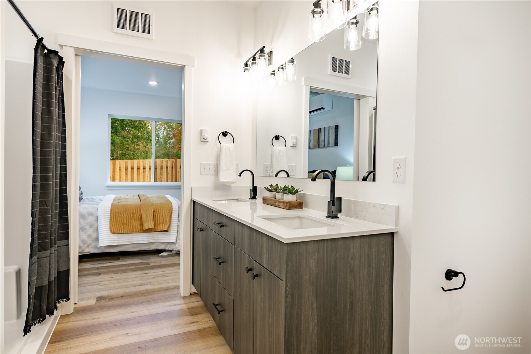 2992 Cedar View Road Blaine, WA 98230 - Photo 24 of 39 a bathroom with a sink and a mirror