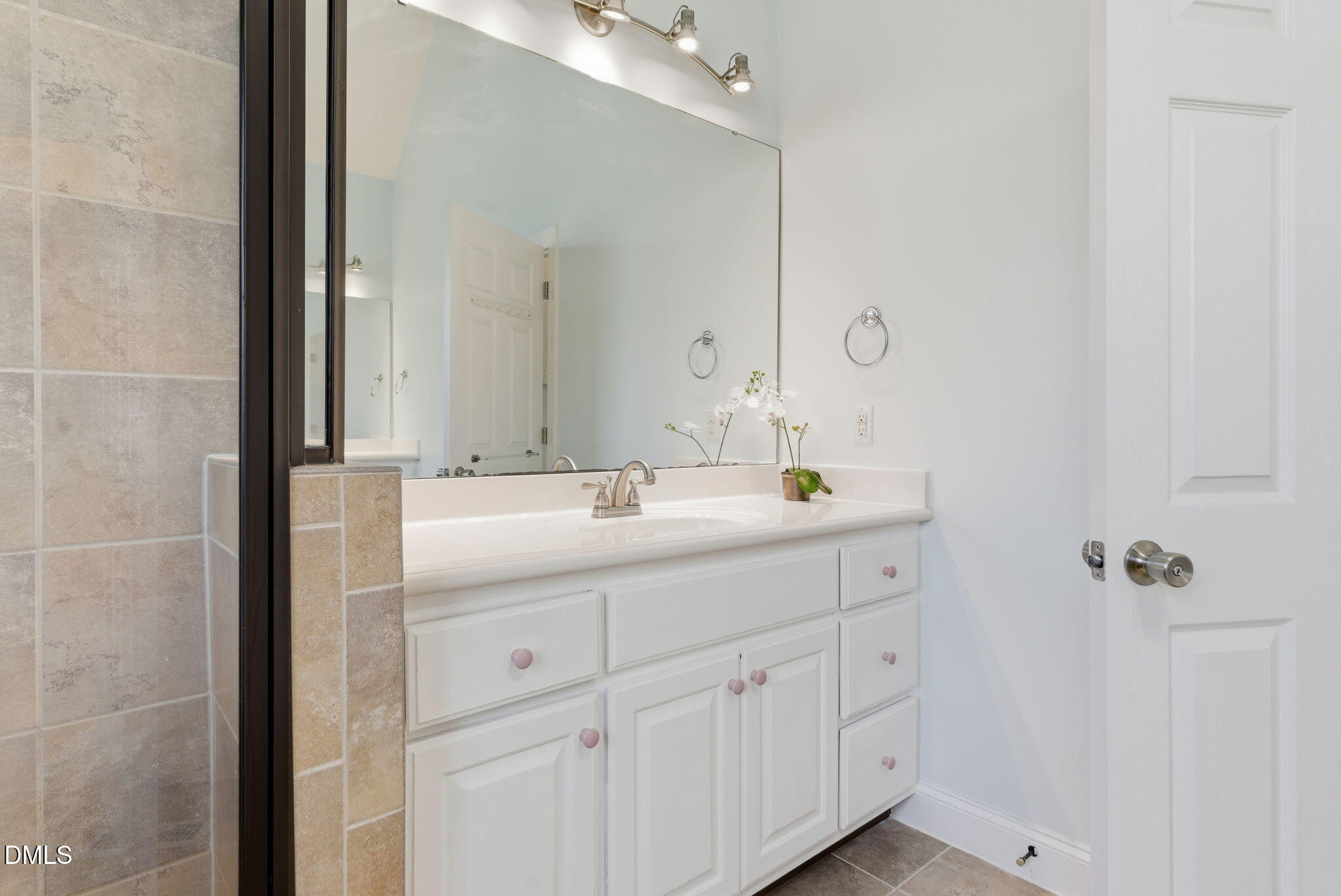 19 Silverside Drive Angier, NC 27501 - Photo 32 of 73 a bathroom with a double vanity sink and mirror