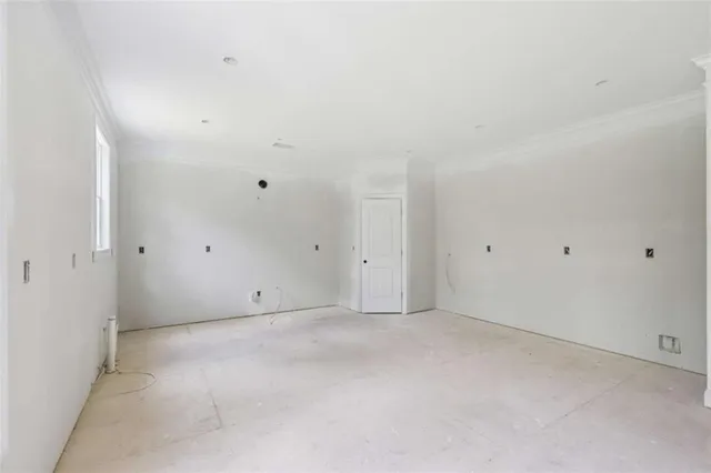 a view of an empty room