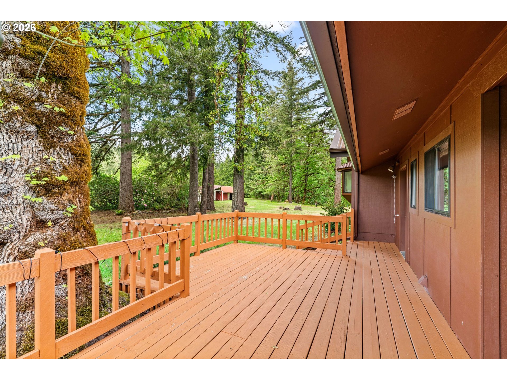 93933 Marcola Road Marcola, OR 97454 - Photo 5 of 35 a view of balcony with wooden floor