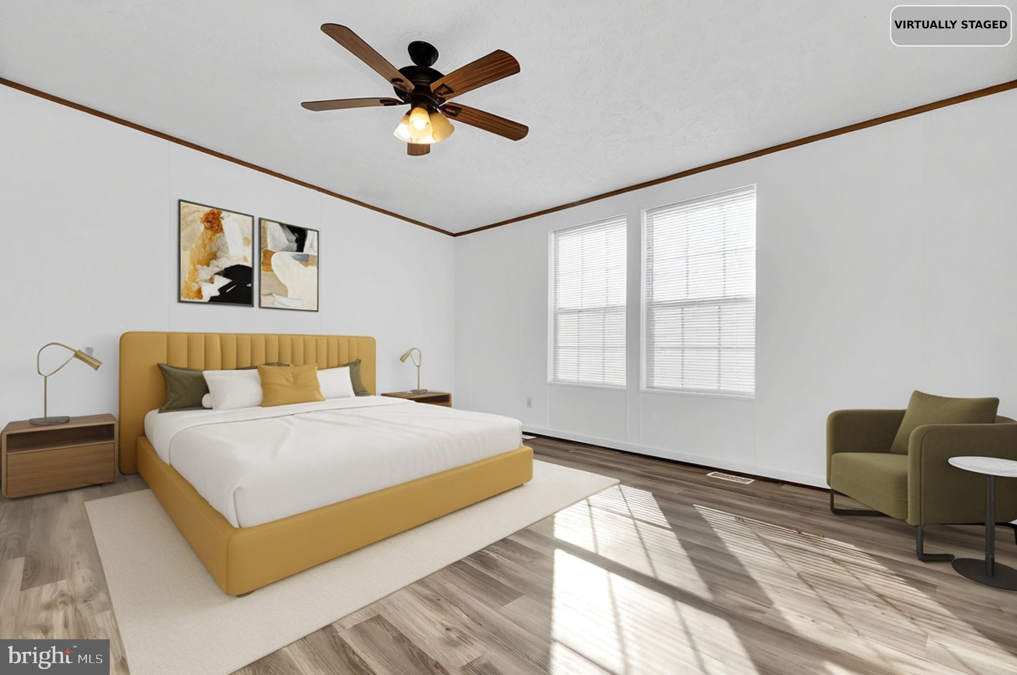 7810 Clark Road, Unit D88 Jessup, MD 20794 - Photo 12 of 30 a bedroom with a bed and a couch