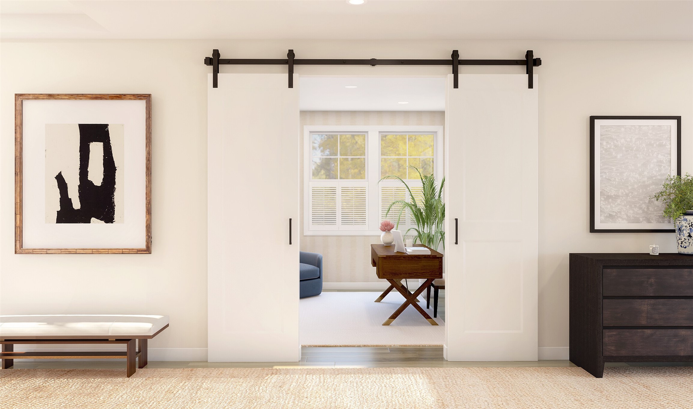 3214 Rios Court League City, TX 77573 - Photo 11 of 35 Barn doors on home office (*Artist rendering used for illustration purposes only.)