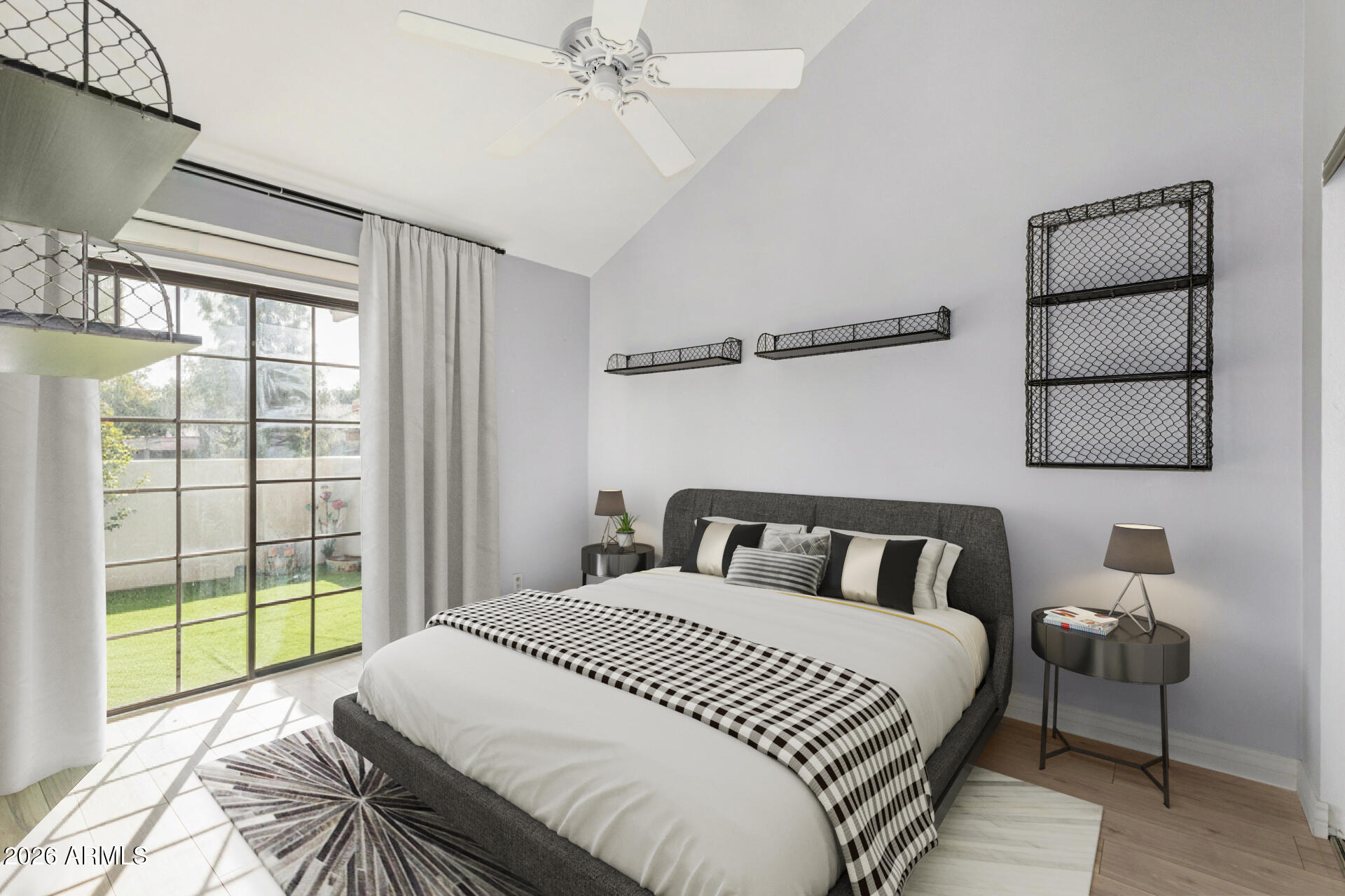 9705 East Mountain View Road, Unit 1126 Scottsdale, AZ 85258 - Photo 9 of 33 a bedroom with a bed and a large window