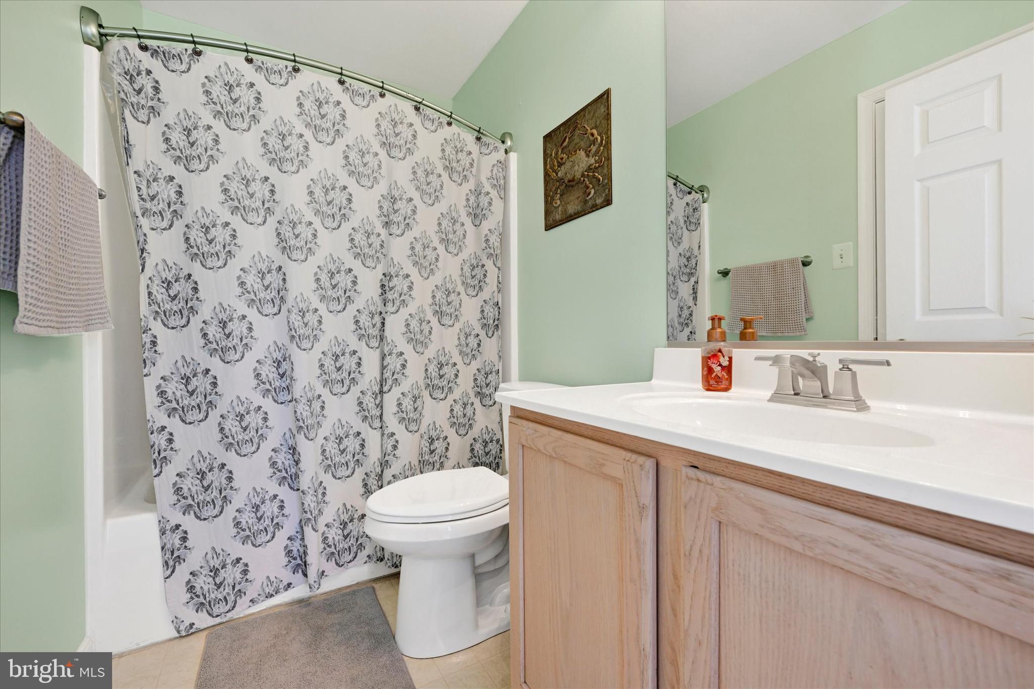 2370 Sandy Walk Way Odenton, MD 21113 - Photo 29 of 33 a bathroom with a sink toilet and a mirror
