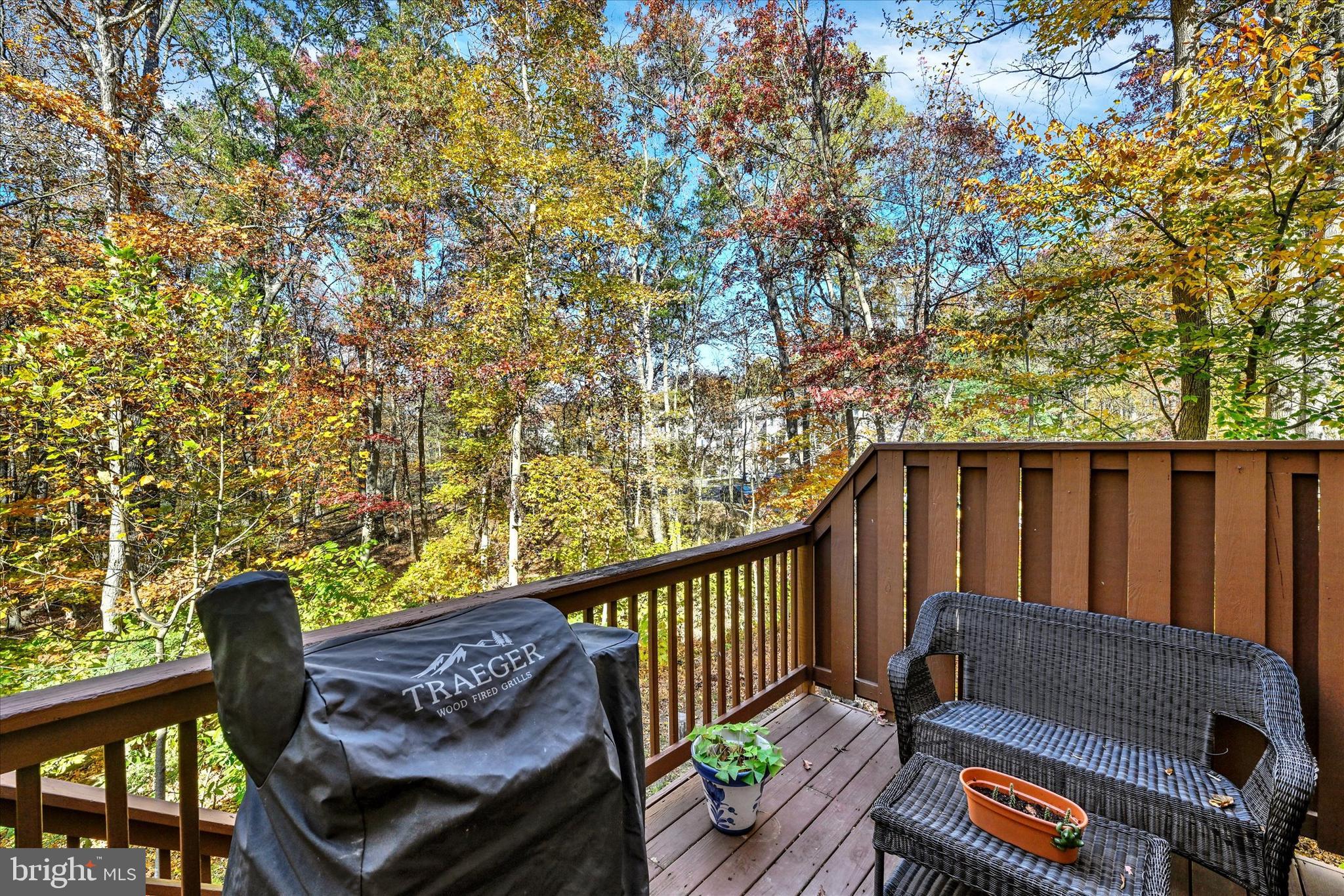 2370 Sandy Walk Way Odenton, MD 21113 - Photo 8 of 33 a balcony with wooden floor and outdoor seating