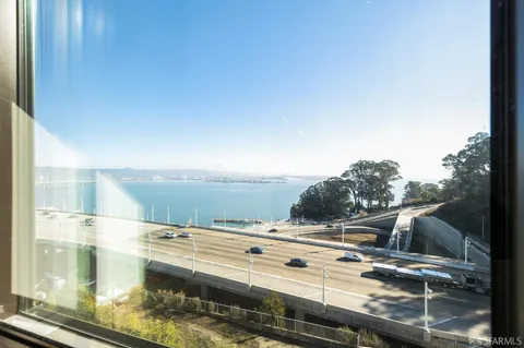a view of an ocean from a balcony