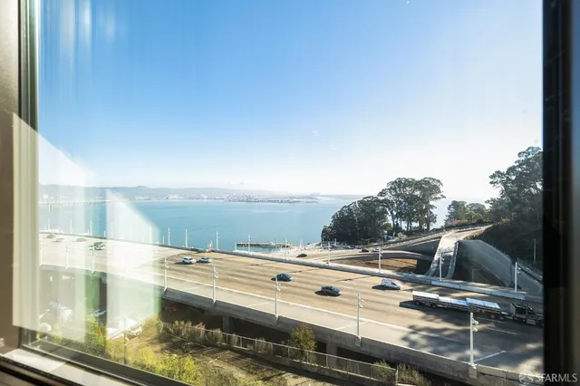 a view of an ocean from a balcony