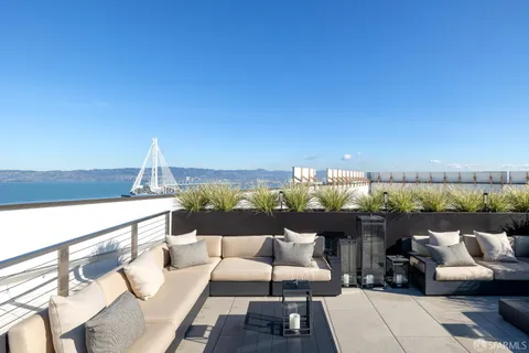 a terrace view with seating space