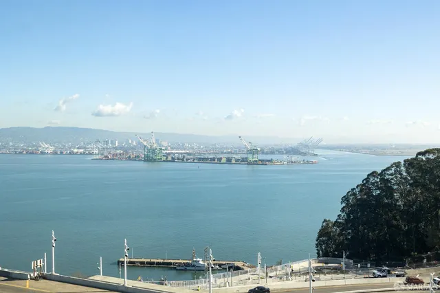 a view of a lake and a mountain
