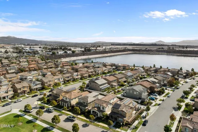 an aerial view of residential building with outdoor space