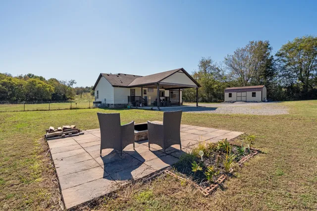 a view of a house with a outdoor space