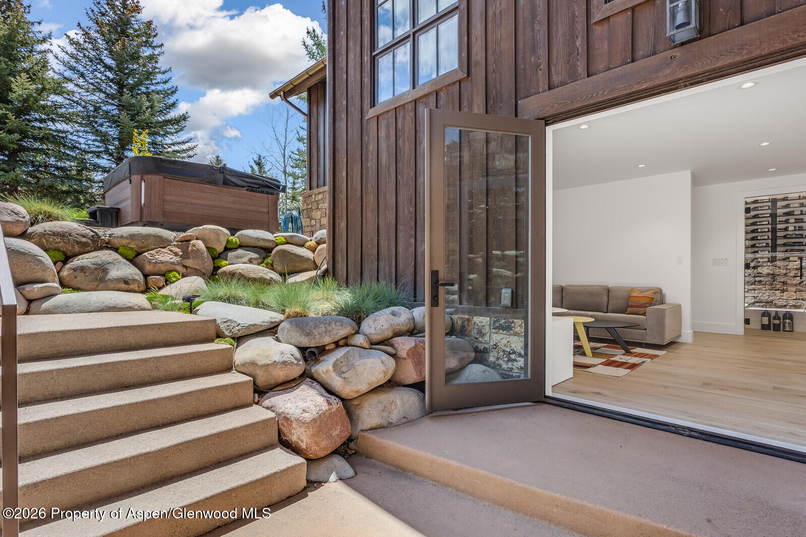 38 Diamond A Ranch Road Carbondale, CO 81623 - Photo 82 of 158 Garden Level Exterior Stairs to Backyar