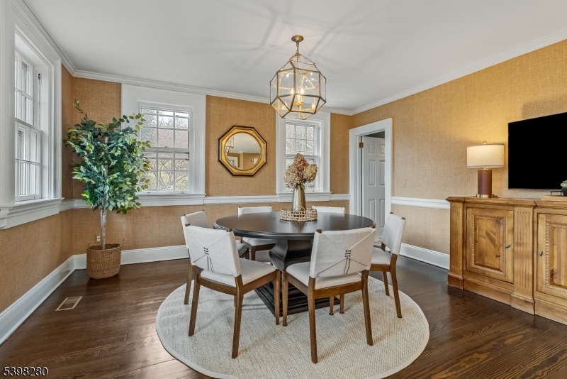 22 Talmage Road Mendham, NJ 07945 - Photo 19 of 46 a view of a dining room with furniture window and wooden floor