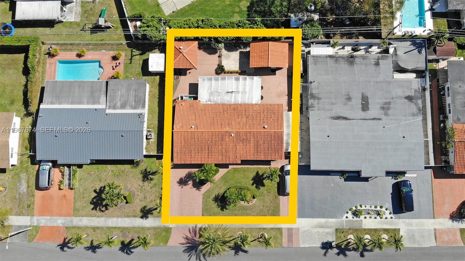 1901 Southwest 90th Avenue Miami, FL 33165 - Photo 24 of 25 an aerial view of residential house with outdoor space and swimming pool