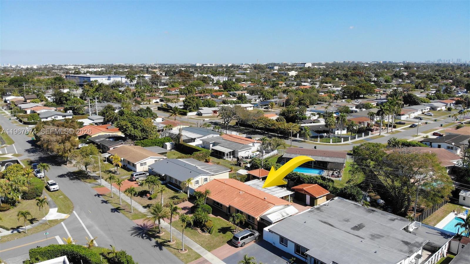 1901 Southwest 90th Avenue Miami, FL 33165 - Photo 25 of 25 an aerial view of a house with a yard