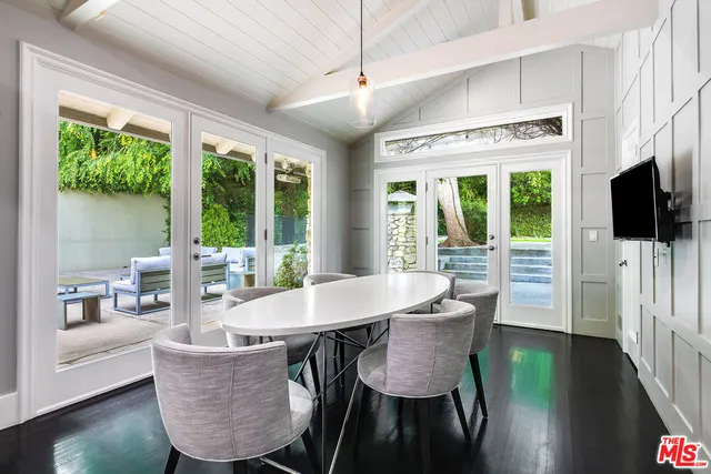 a view of a chairs in the kitchen